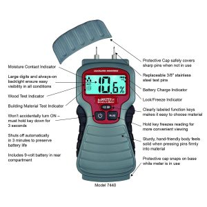 Calculated Industries 7440 AccuMASTER XT Digital Moisture Meter